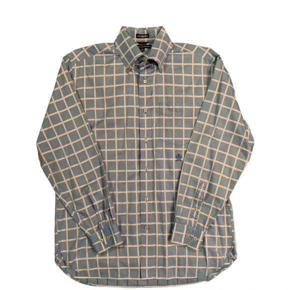 Crest Embroidery Tommy Hilfiger Button Down Dress Shirt - Picture 1 of 4